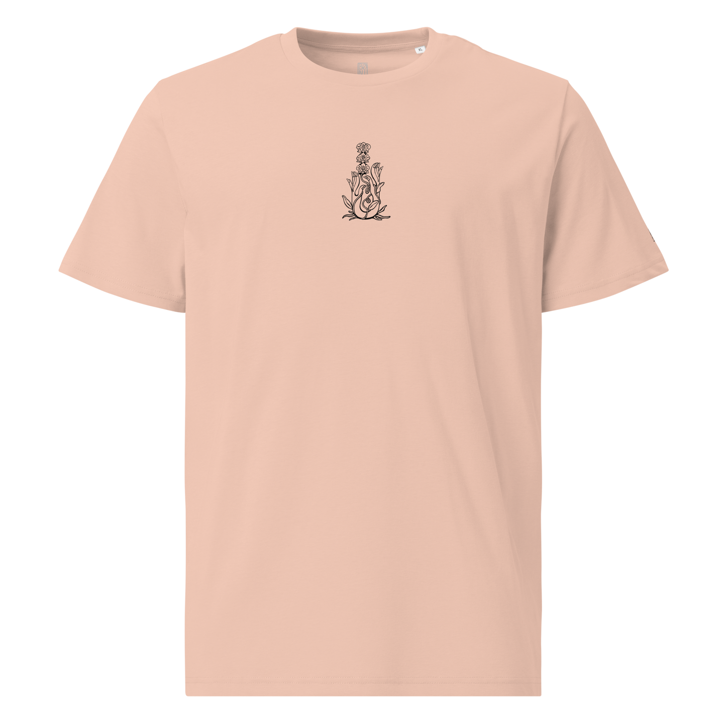 Karleth Orchid Unisex T-shirt - Peach front print