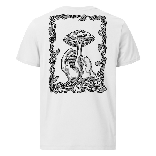 Karleth Mushroom Unisex T-Shirt - White