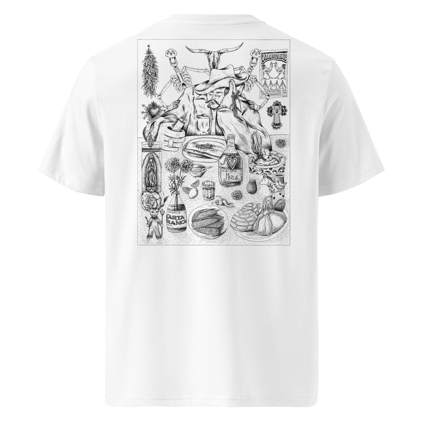 Karleth Cowboy Unisex T-shirt - White